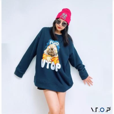 Áo Hoodie Pug Vtop